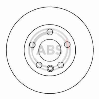 Диск гальмівний VW T4 передн. вент. (ABS) A.B.S. 16657