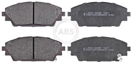 Колодка гальм. диск. передн. (ABS) A.B.S 35022