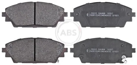 Колодка гальм. диск. передн. (вир-во ABS) A.B.S 35022