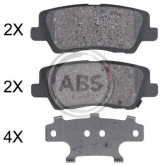 Колодки тормозные задние CADILLAC CTS SEDAN 14-15 A.B.S. 35035