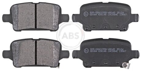Колодка гальм. диск. задн. (ABS) A.B.S 35124