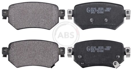 Колодка гальм. диск. задн. (ABS) A.B.S 35142