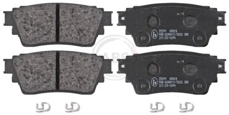 Колодка гальм. диск. MITSUBISHI Outlander, ASX задн. (вир-во ABS) A.B.S 35291