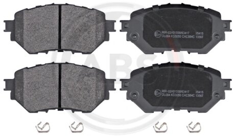 Гальмівні колодки перед. Mazda 3 1.5-2.5 13- A.B.S 35415