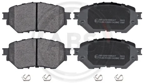 Гальмівні колодки перед. Mazda 3 1.5-2.5 13- A.B.S 35415