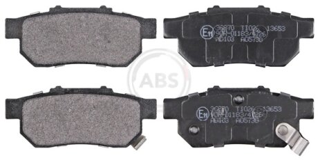 Колодка гальм. диск. задн. (ABS) A.B.S 36870