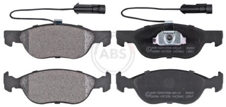 Колодка гальм. диск. передн. (ABS) A.B.S 36893