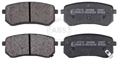 Колодка гальм. HYUNDAI / KIA i10/Picanto задн. (ABS) A.B.S 37515