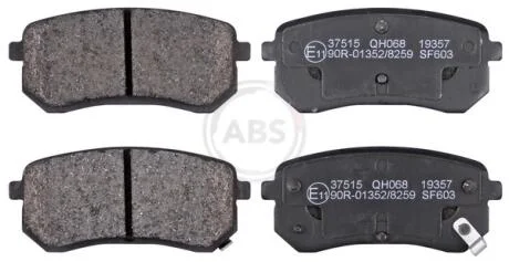 Фото 1 - колодка гальм. HYUNDAI / KIA i10/Picanto задн. (ABS) A.B.S 37515 Колодка гальм. HYUNDAI / KIA i10/Picanto задн. (ABS) A.B.S 37515 (фото 1)