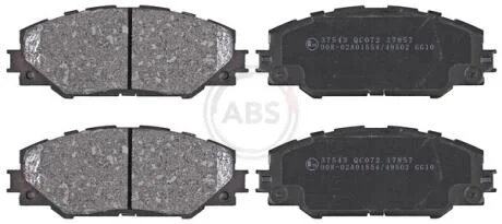 Колодка гальм. TOYOTA Rav 4 передн. (вир-во ABS) A.B.S 37543