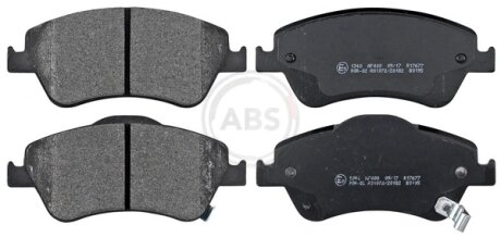 Колодка гальм. диск. TOYOTA AURIS передн. (ABS) A.B.S 37620