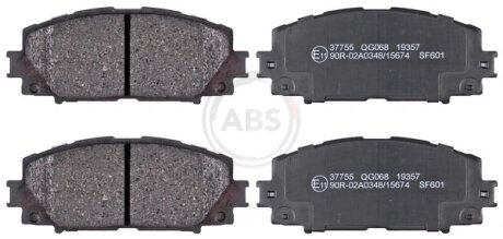 Колодка гальм. диск. передн. (ABS) A.B.S 37755