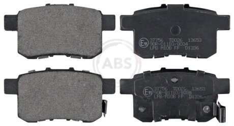 Колодка гальм. диск. задн. (ABS) A.B.S 37756