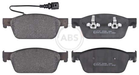 Колодка гальм. диск. передн. (ABS) A.B.S 37767