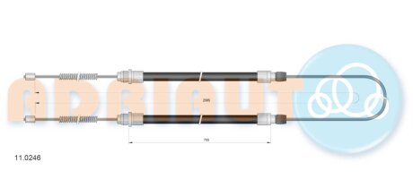 Трос ручного гальма ADRIAUTO 11.0246