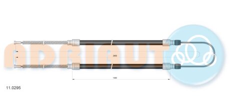 Трос ручного тормоза ADRIAUTO 110295