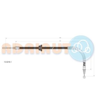 Трос ручного гальма ADRIAUTO 13.0216.1