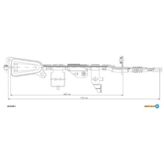 Трос ручного гальма ADRIAUTO 28.0238.1