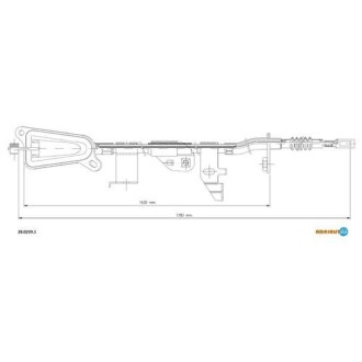 Трос ручного гальма ADRIAUTO 28.0239.1