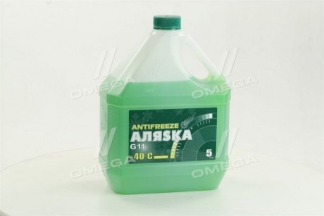 Антифриз ANTIFREEZE-40 (зелений) 5л/4,9кг АЛЯSКА 5062