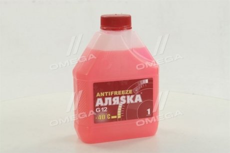 Антифриз Аляска ANTIFREEZE-40 (червоний) 1л/0,98кг АЛЯSКА 5524