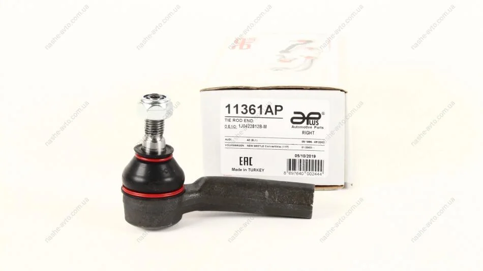 Наконечник рульової правий Audi A1, A3, TT (98-) / Seat Leon / VW Golf, Jetta (99-) / Skoda Fabia, Octavia (98-) APPLUS APLUS 11361AP (фото 1)