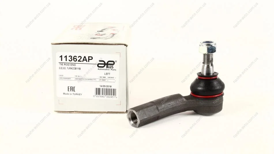 Наконечник рулевой передний левый Audi A1, A3, TT (98-) / Seat Leon / VW Golf, Jetta (99-) / Skoda Fabia, Octavia (98-) APPLUS APLUS 11362AP (фото 1)