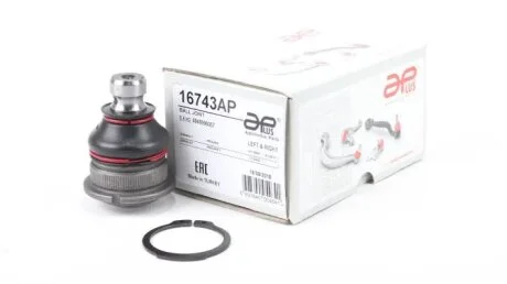 Опора шаровая передняя Renault Megane (03-), Scenic (05-), Clio (07-), logan, MCV (04-)(рем.розм, ? шлiца STD+02mm  APPLUS APLUS 16743AP