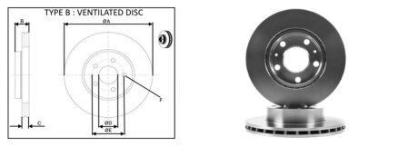 Диск гальмівний APLUS 61479AP