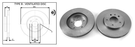Диск гальмiвний APLUS 61491AP