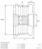 Муфта генератора AS-PL AFP3044(LITENS) (фото 4)