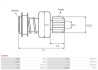 Бендикс стартера AS SD3063 (фото 4)