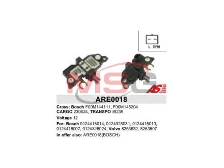 Регулятор напруги генератора AS-SL ARE0018