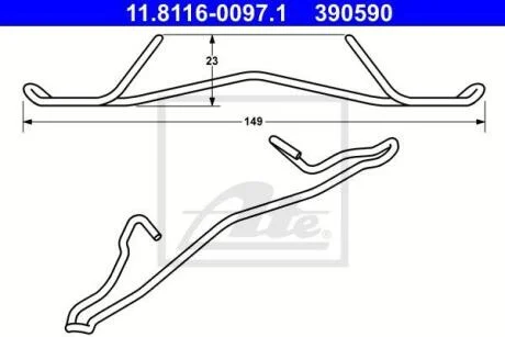 Автозапчастина ATE 11811600971