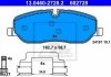 Комплект гальмівних колодок з 4 шт. дисків ATE 13.0460-2728.2 (фото 1)