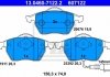 Комплект гальмівних колодок з 4 шт. дисків ATE 13.0460-7122.2 (фото 1)