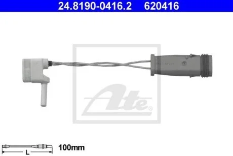 Датчик зносу колодок гальмівних ATE 24.8190-0416.2