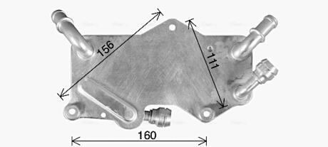 Радиатор масляный КПП Audi A6 (10-), A7 Sportback (10-) AVA AVA COOLING AI3442