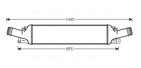 Інтеркулер AUDI A4(08-), A5(08-), A6(11-), Q5(09-) 1.8-2.0 TFSI, 2.0 TDI AVA AVA COOLING AI4294