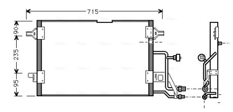 Радіатор кодиціонера CLEVER FIT AVA COOLING AI5116