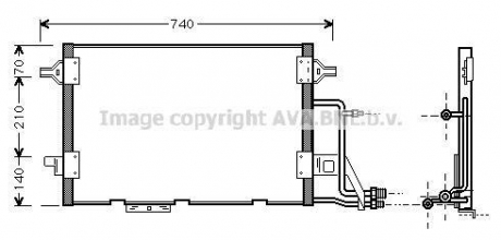 Конденсер кондіционера (AVA) AVA COOLING AI5137