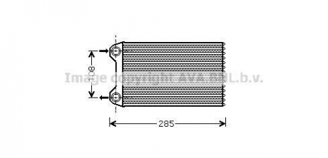 Радіатор опалювача HEAT AUDI A4 ALL 00- LHD (Ava) AVA COOLING AIA6223