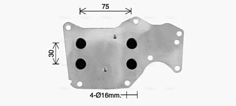 Радиатор масляный BMW 1 F20 (11-), 3 F30 (12-), 5 G30 (17-), X3 G01 (18-) 1.5i, AVA COOLING BW3621