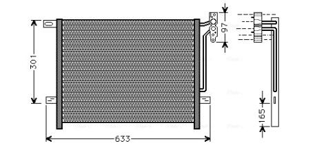 Конденсер кондіционера (AVA) AVA COOLING BW5203