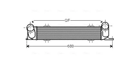 Інтеркулер AVA COOLING BWA4538