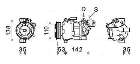 Автозапчастина AVA COOLING BWAK393