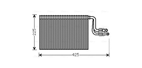 Испаритель кондиционера BMW 1 E87 (03-), 3 E90 (04-), X1 (09-), X3 F25 (10-) (BW AVA COOLING BWV364
