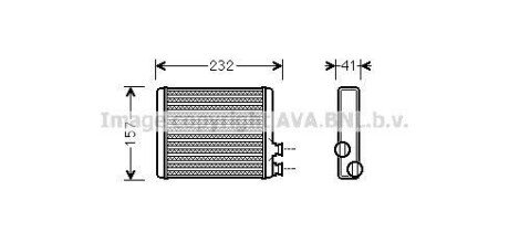 Радіатор обігрівача салону Citro?n C3 (09-16), C4 Cactus (14-)/Renault Talisman (16-22) 1.6 TCE AVA AVA COOLING CN6286