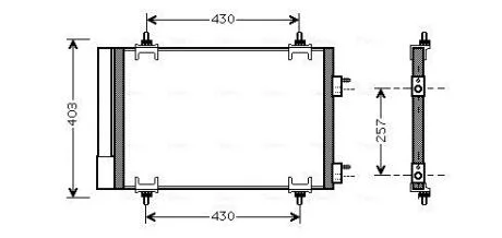 Радиатор кондиционера  AVA AVA COOLING CNA5230D