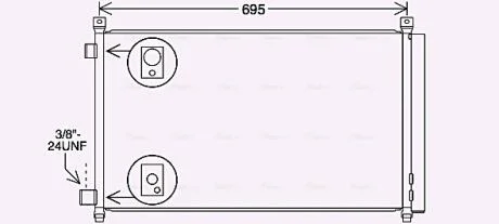 Радиатор кондиционера  AVA AVA COOLING DN5456D